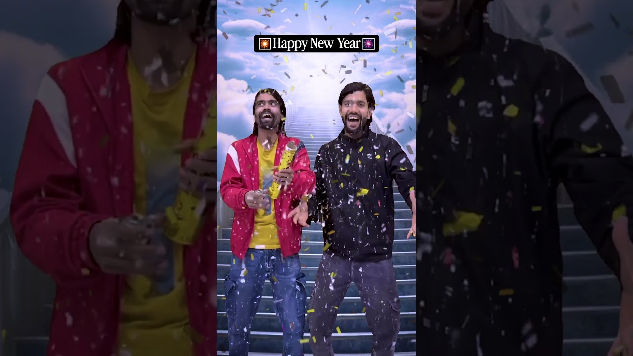 Happy new year 2026 🎇 #newyear #yekyahogaya #comedyvideo #funnyvideo #shorts #funwithajay #2026
