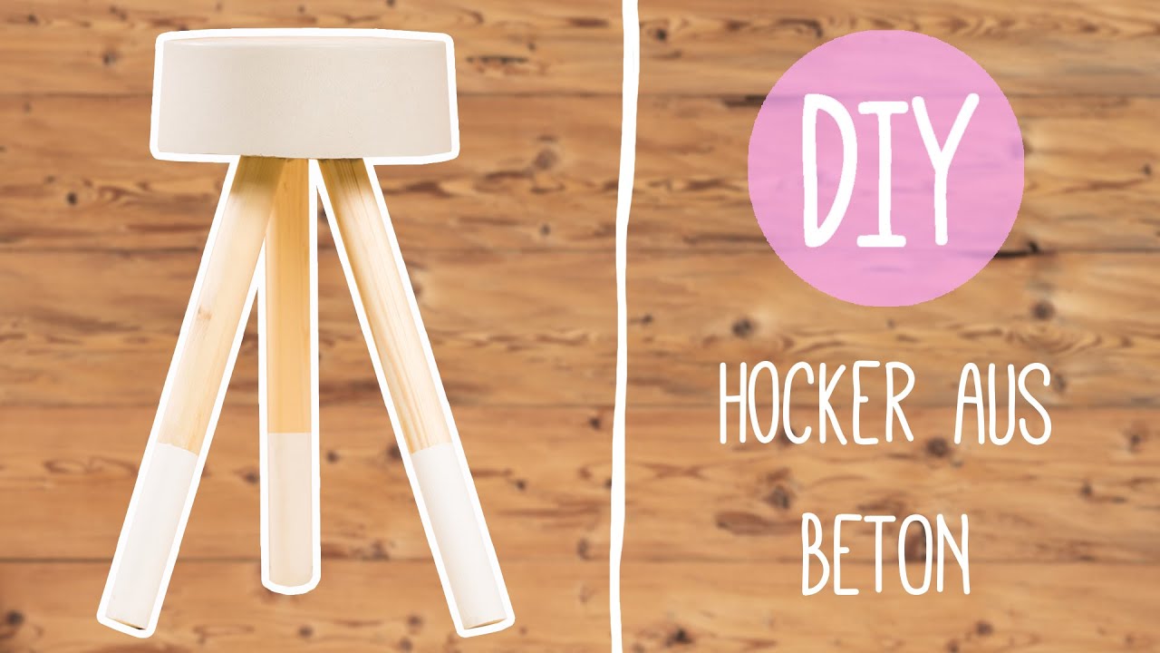 DIY mit Nina: Stylischer Hocker aus Beton