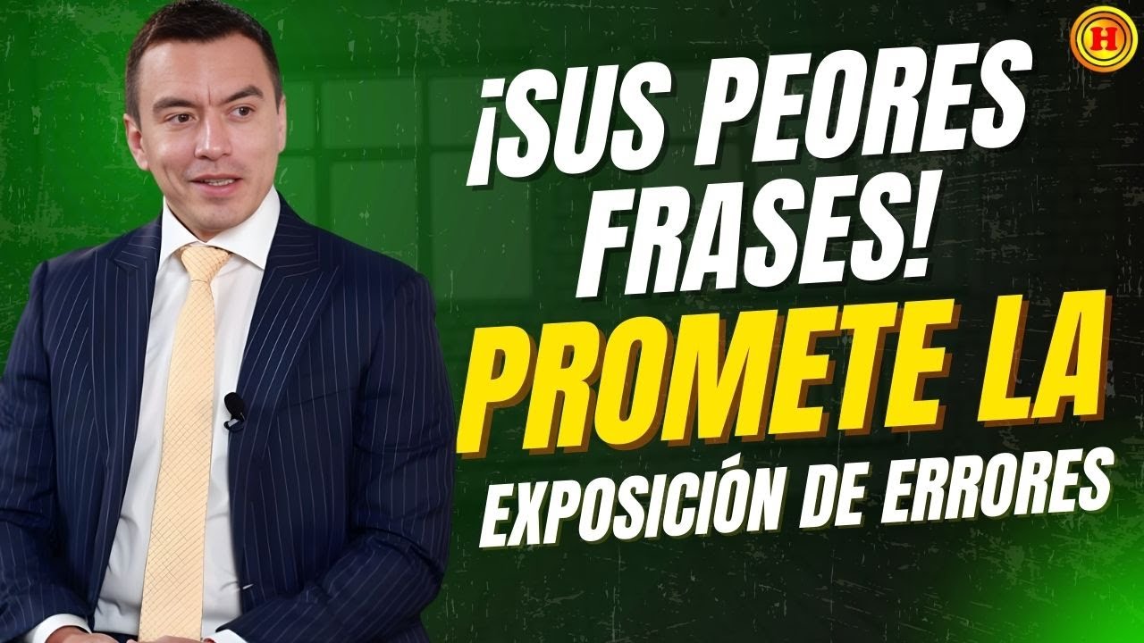 🤯 DANIEL NOBOA: &iquest;GENIO INCOMPRENDIDO o SIMPLEMENTE BRUTO? Las 7 Frases M&Aacute;S INAUDITAS