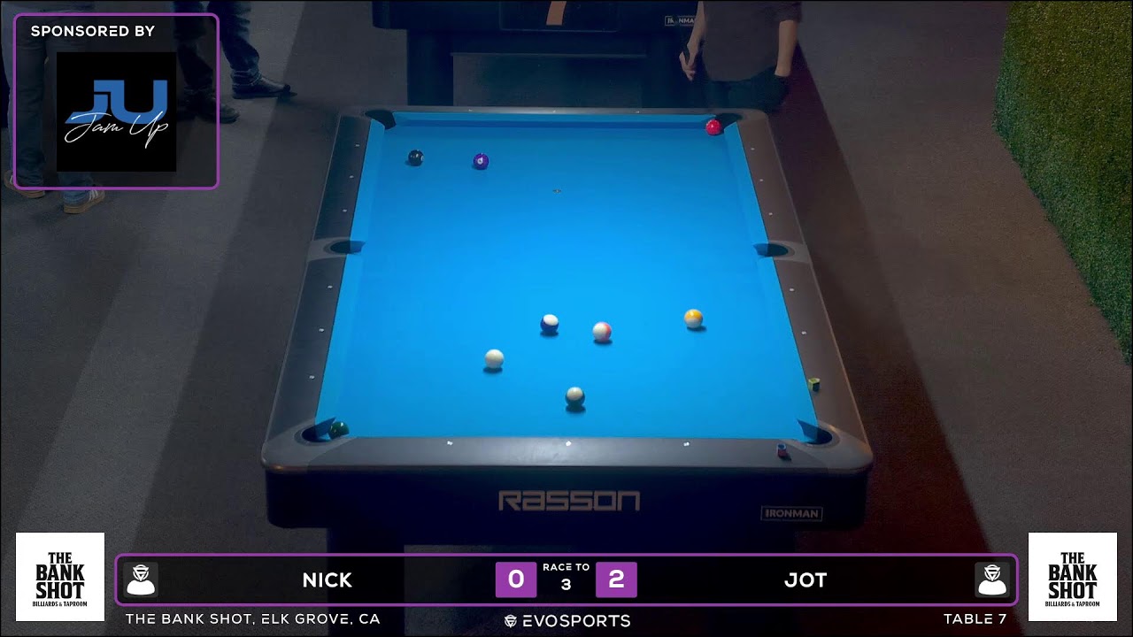 NICK vs JOT - THE BANK SHOT - TABLE 7 | EvoSports