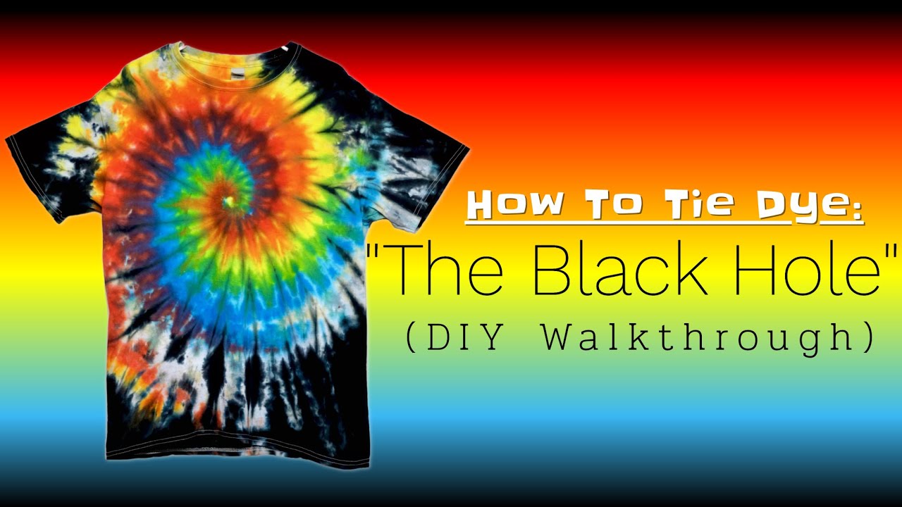 Tie Dye Tutorial: The Black Hole Technique