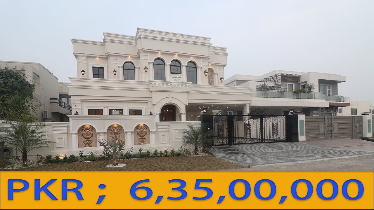 6.35 CRORE - H No 74 - 1 KANAL ROYAL CLASS VICTORIAN VILLA - PHASE 6 DHA LAHORE - PRESIDENT GROUP