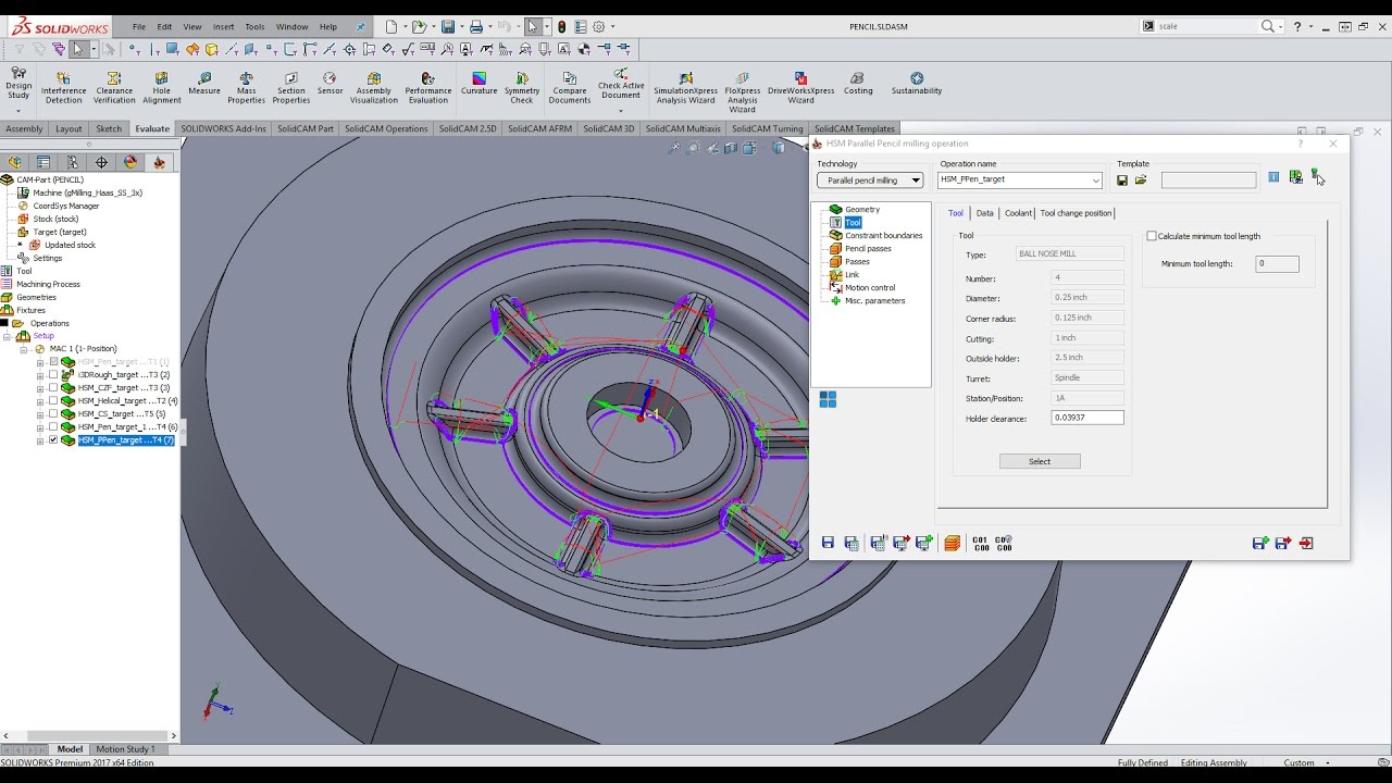 SolidCAM - KevCAM Night School - HSM Pencil and Parallel Pencil Milling