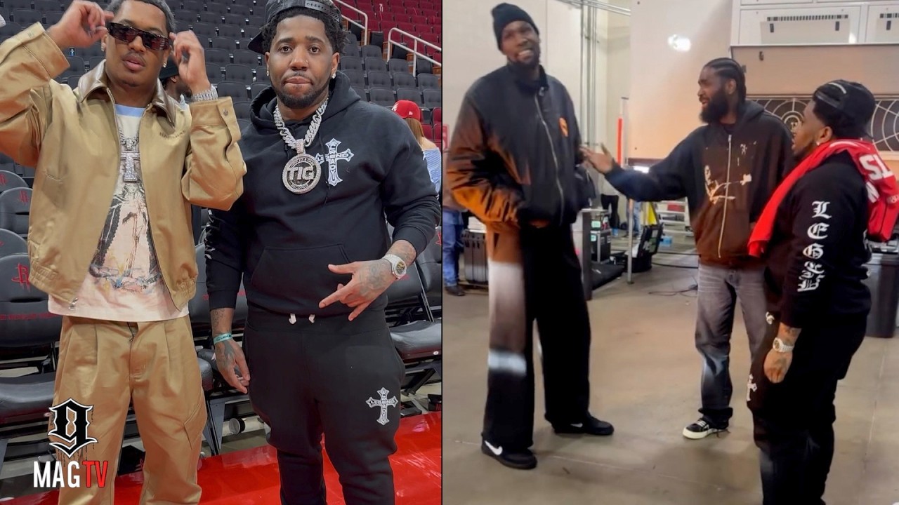YFN Lucci Links Up Wit Tracy T & Kevin Durant After Rockets Game! 🏀