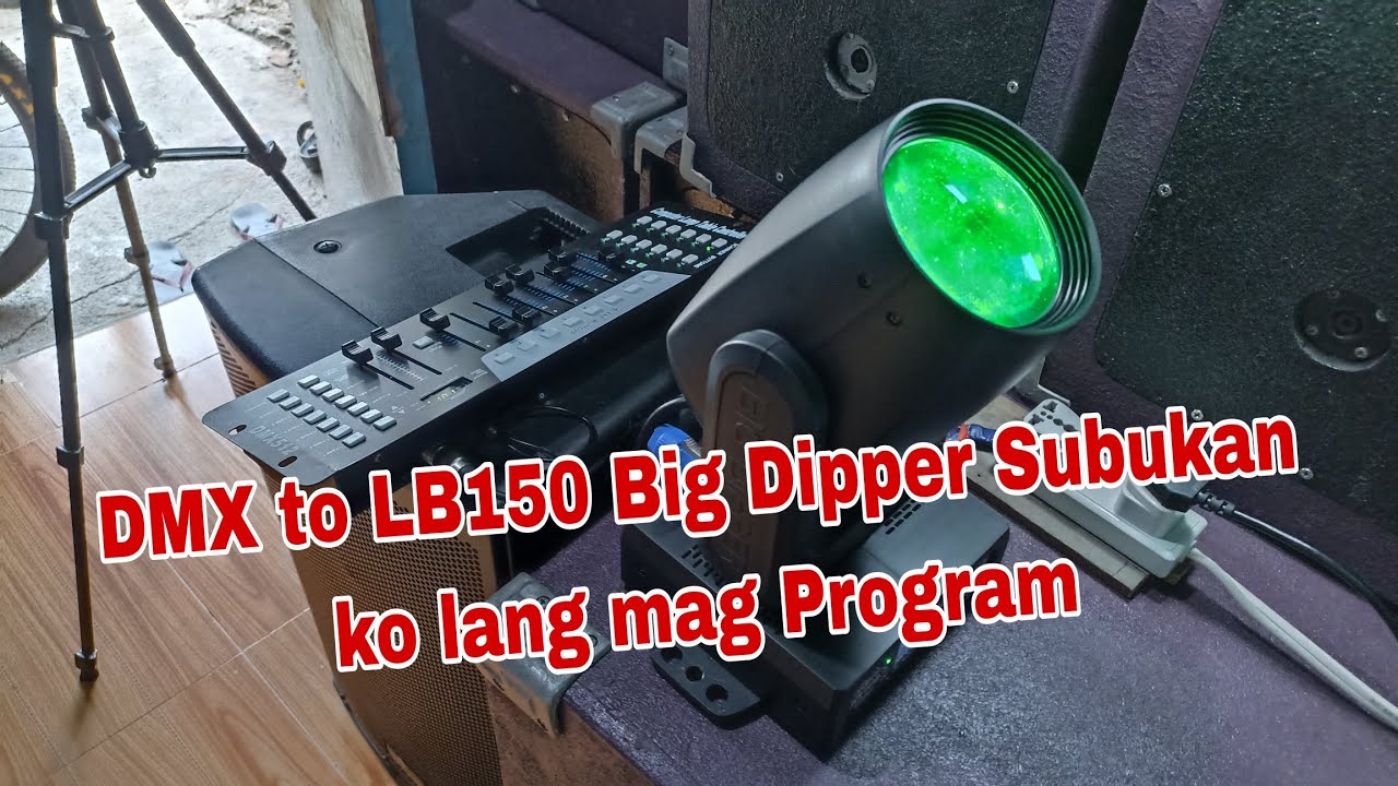 How to Program DMX512 to Big dipper LB150 Moving Head?