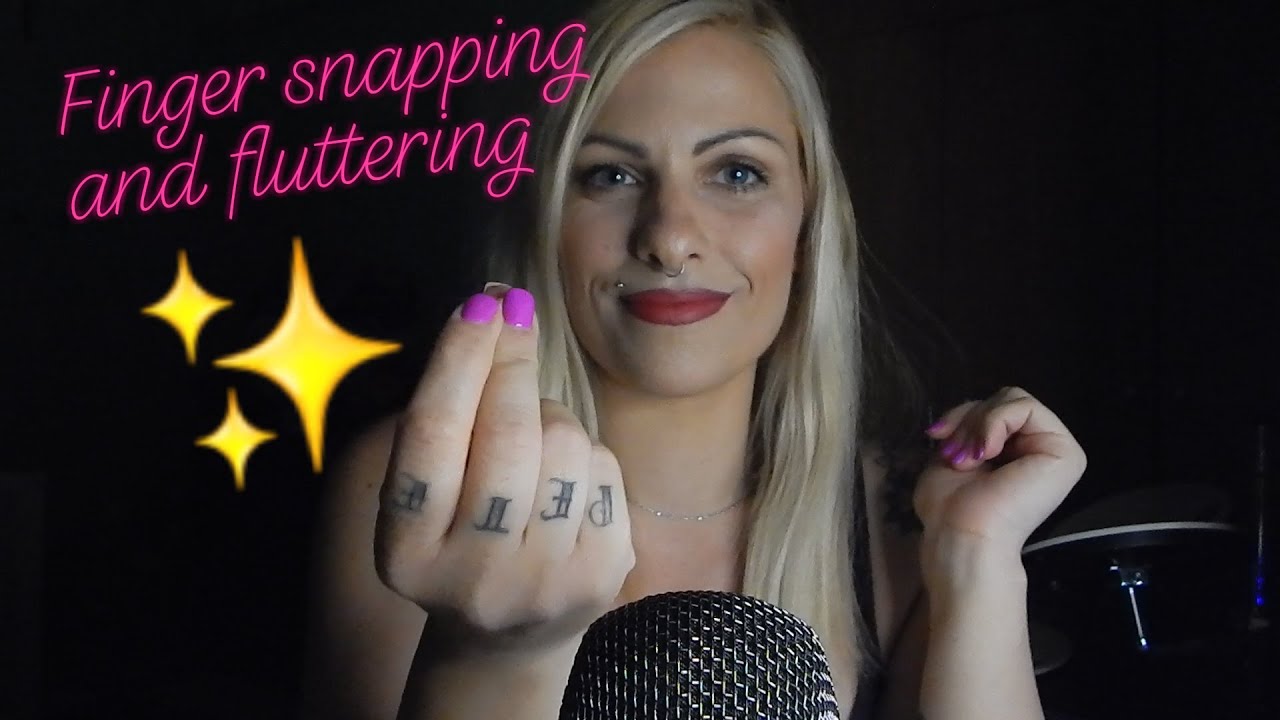 ASMR // Finger snapping & fluttering