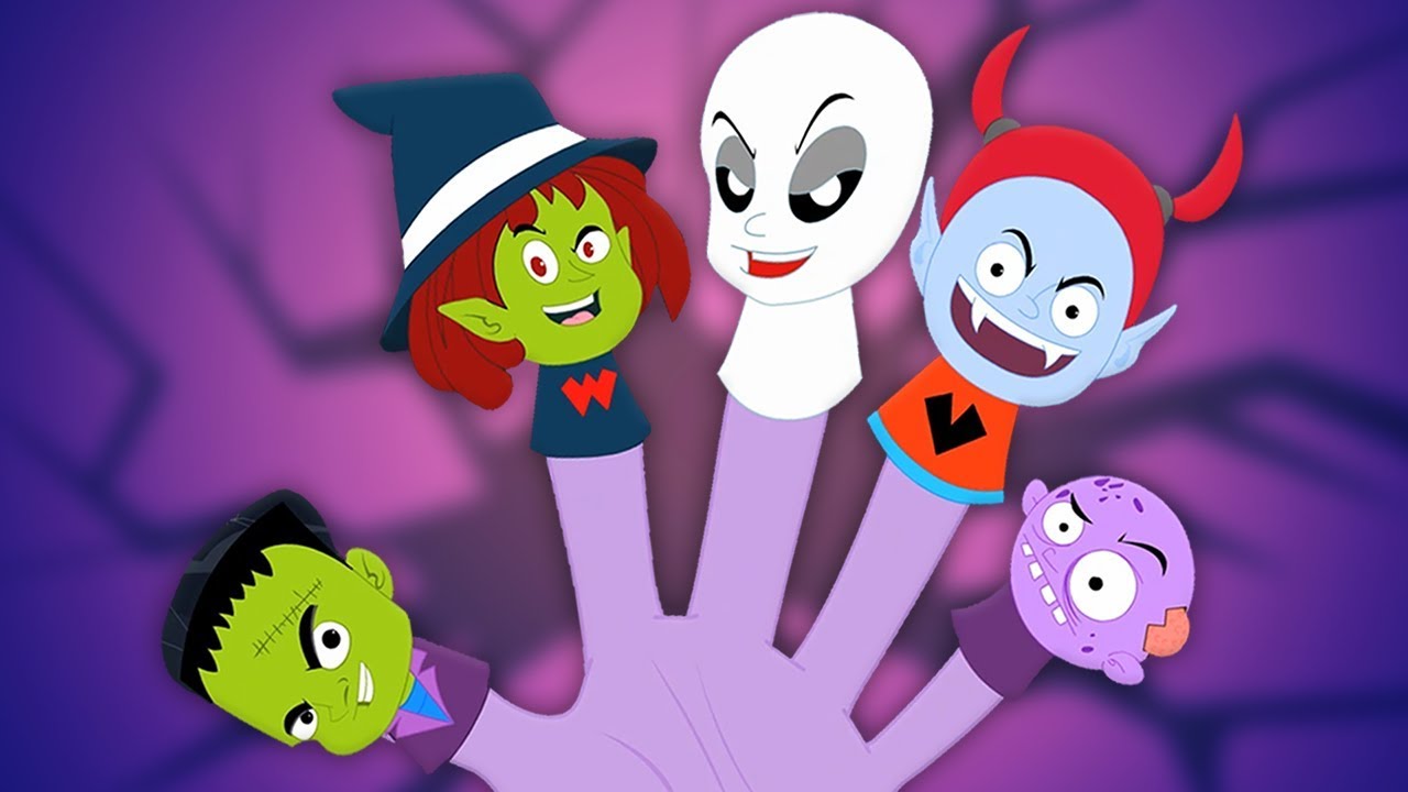 mostro dito famiglia | Halloween canzoni | rime per bambini | Monster Finger Family