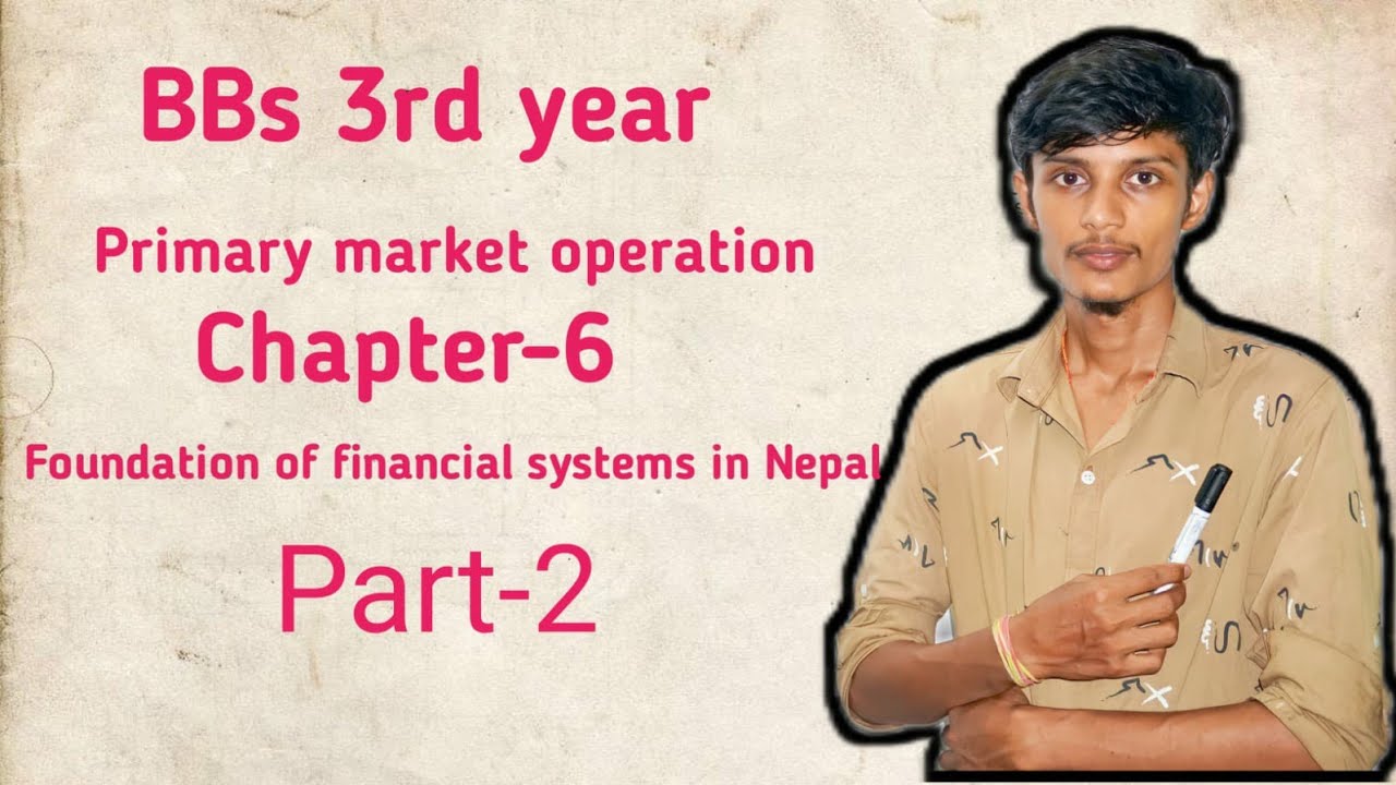 Primary Market operation//part-2//Foundation of financial market in nepal//Rights offering