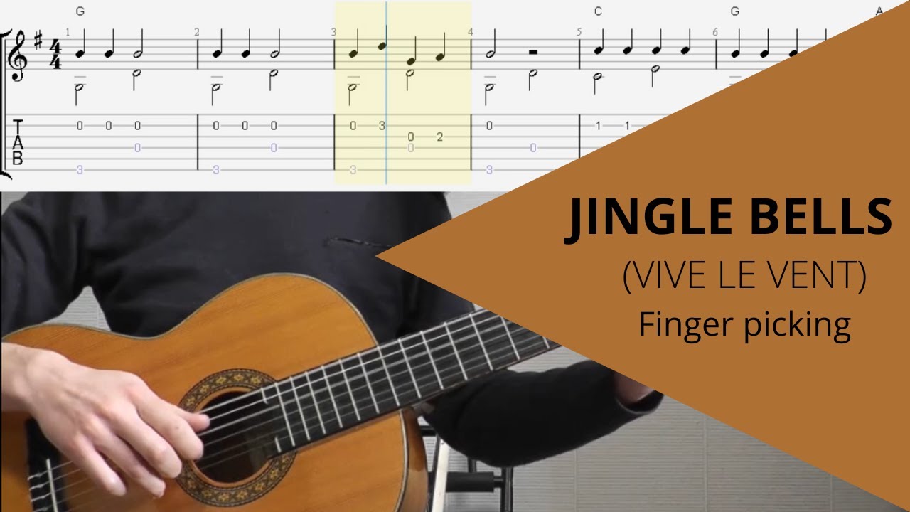 VIVE LE VENT, PICKING GUITARE DEBUTANT (TAB)