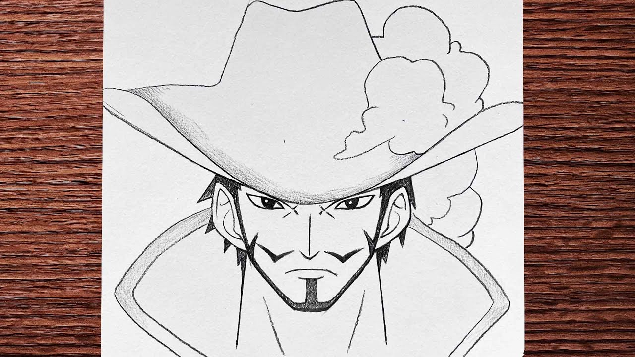 How to Draw Dracule Mihawk | One Piece!! | Step By Step Easy | Tutorial
