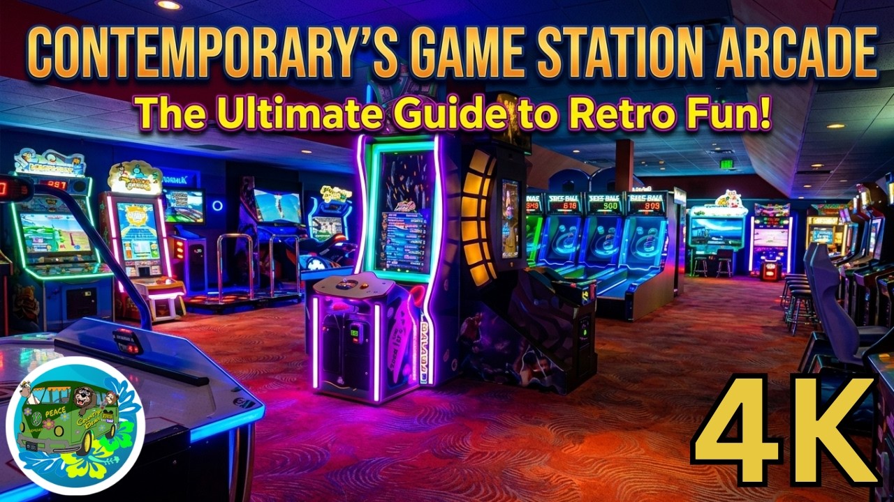 Disney's Contemporary's Resort Game Station Arcade | 4K | 2023