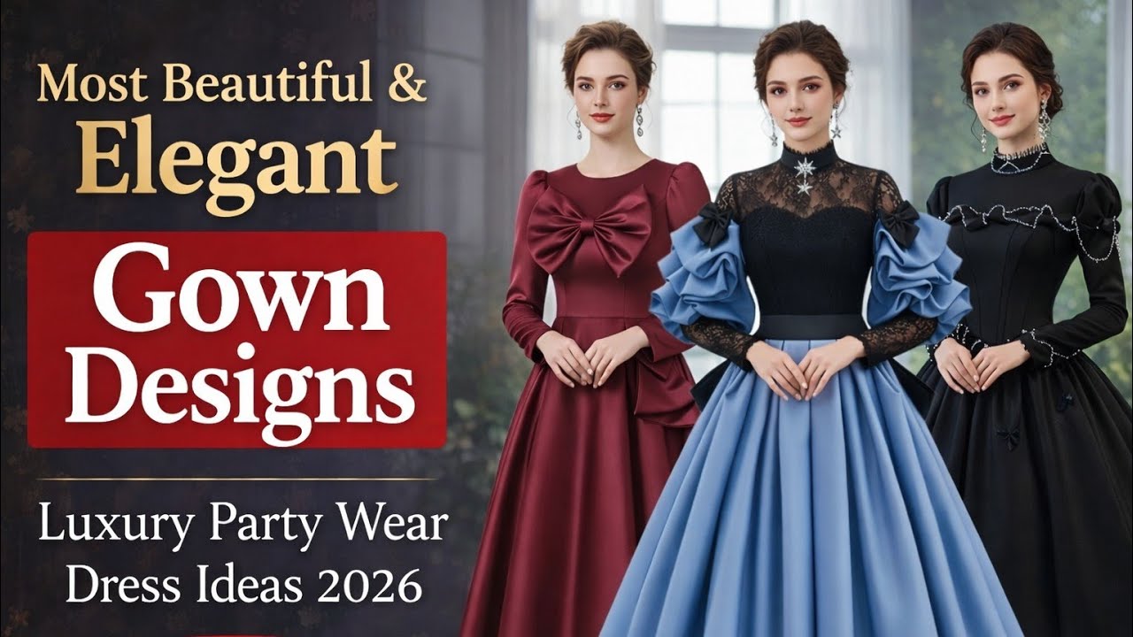 Most Beautiful & Elegant Gown Designs | Luxury Party Wear Dress Ideas 2026