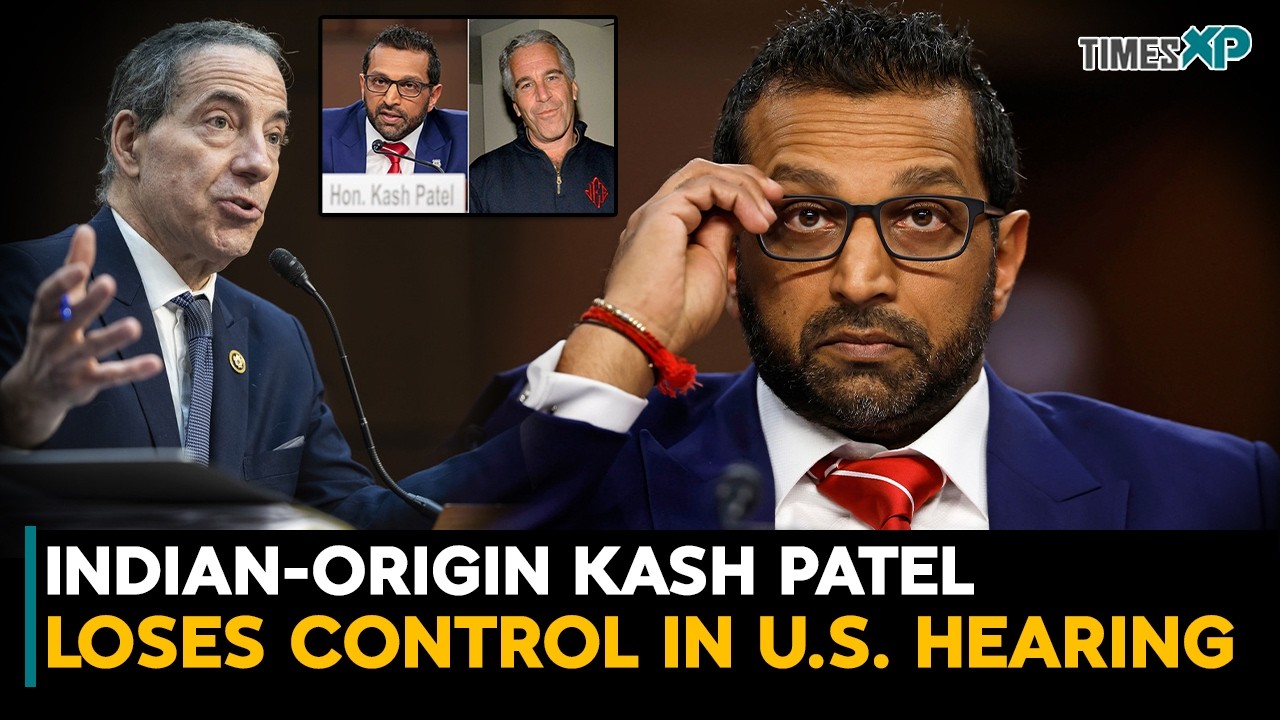 Indian-Origin Kash Patel LOSES CONTROL In The U.S. Hearing Over Epstein Files| Indians In The U.S.