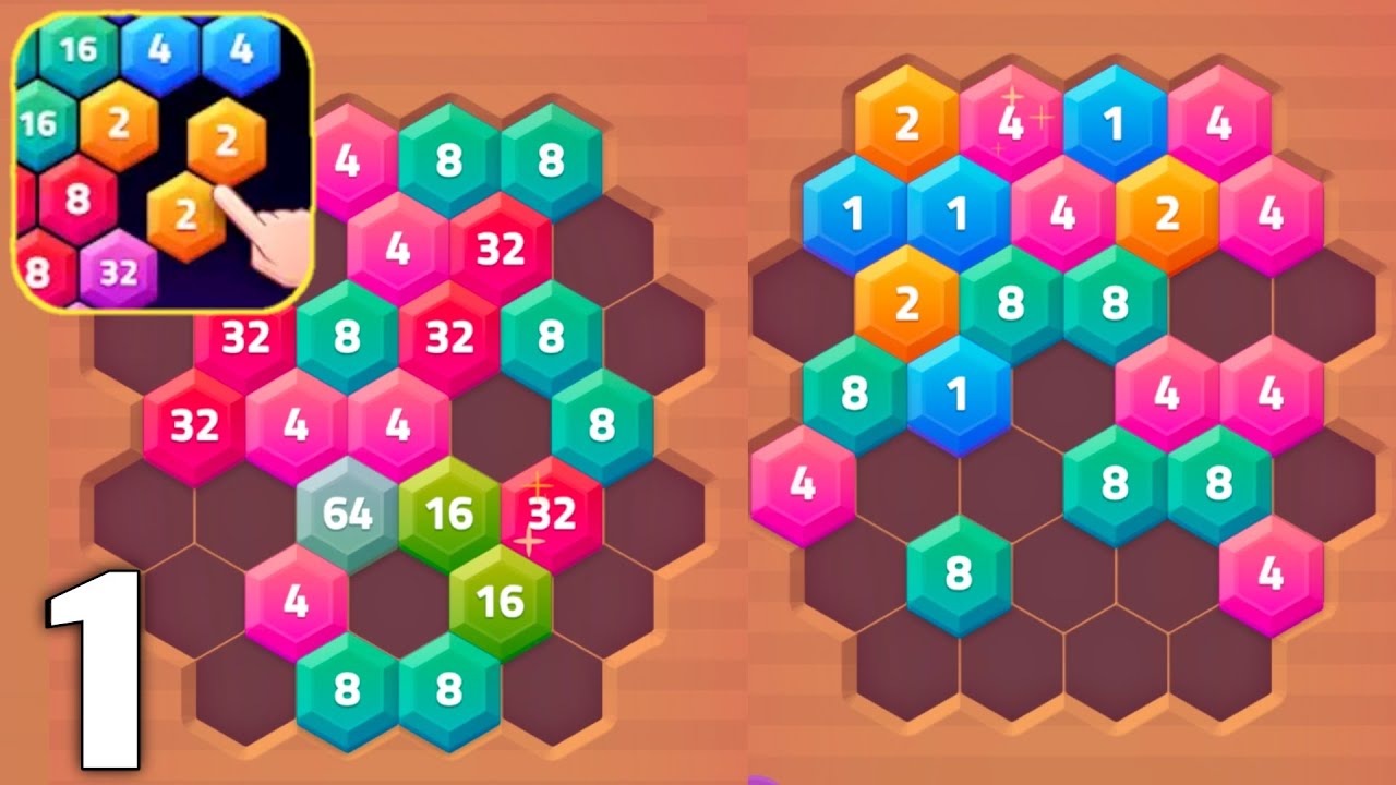 Merge Puzzle : Number Games - Gameplay Walkthrough Part 1 All Levels (Android & iOS)
