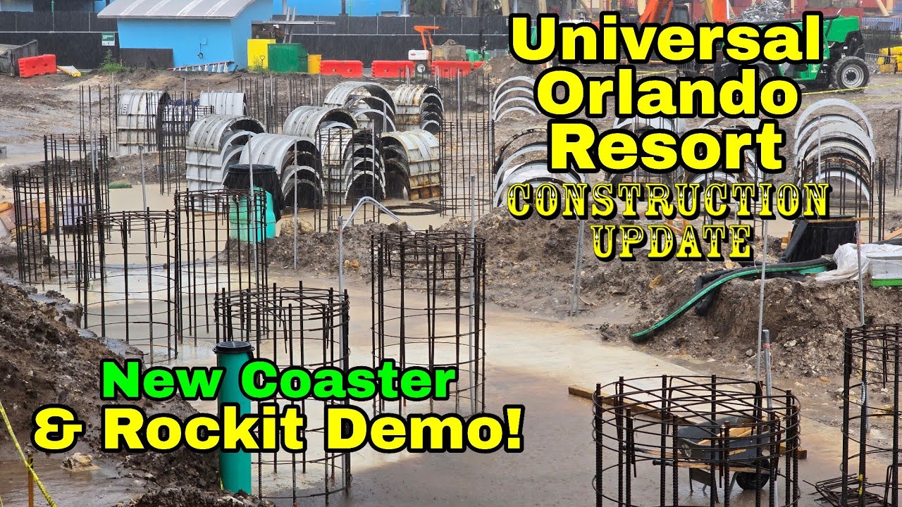 Демонстрация парка развлечений Universal Orlando Resort Hollywood Rip Ride Rockit и обновление ст...
