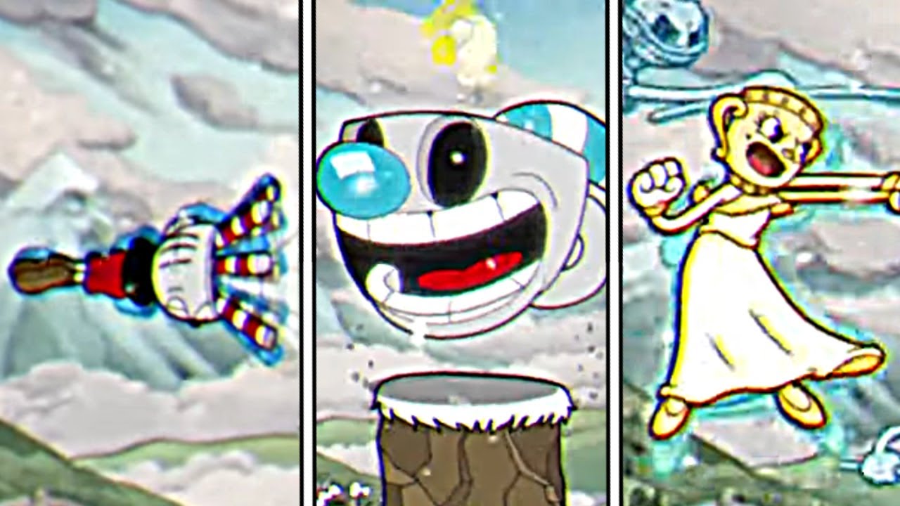 Cuphead Vs. Mugman Vs. Ms.Chalice Super Attacks Comparison - Cuphead DLC