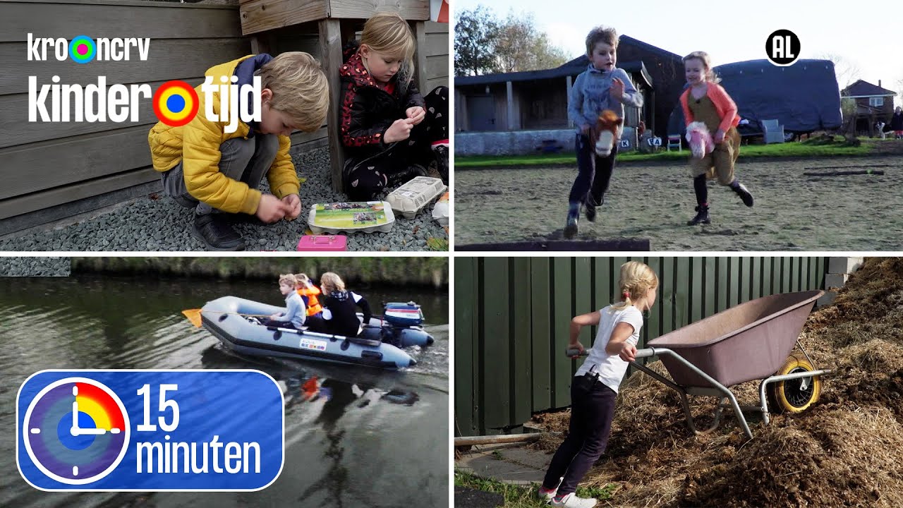 Poep opruimen, eieren halen, plastic opruimen en hobby horsing | 15 minuten | Kindertijd KRO-NCRV