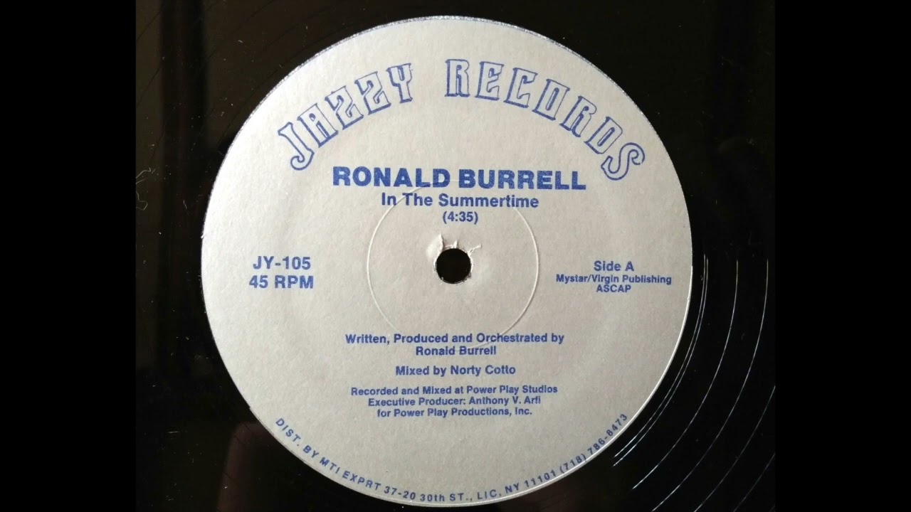 RONALD BURRELL  In The Summertime