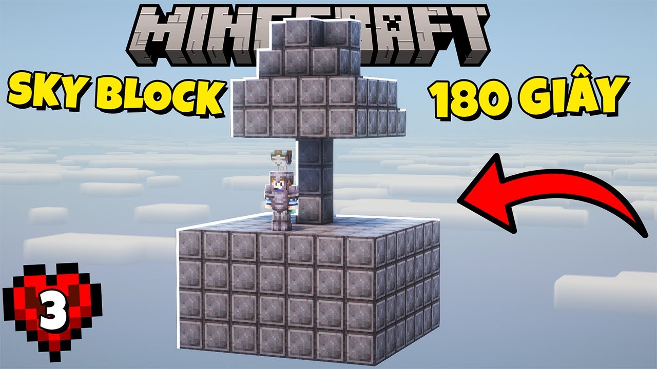 MINECRAFT SKY BLOCK 180 GI&Acirc;Y TẬP 3 : Kho&aacute;ng Sản Hiếm Nhất Xuất Hiện V&agrave; Tiến V&agrave;o Địa Ngục !!