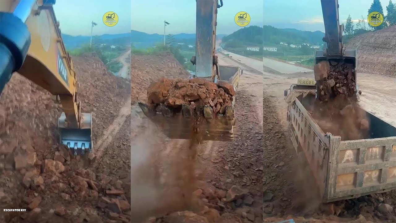 How To Excavators Load Soil Onto Trucks Professionally P1219