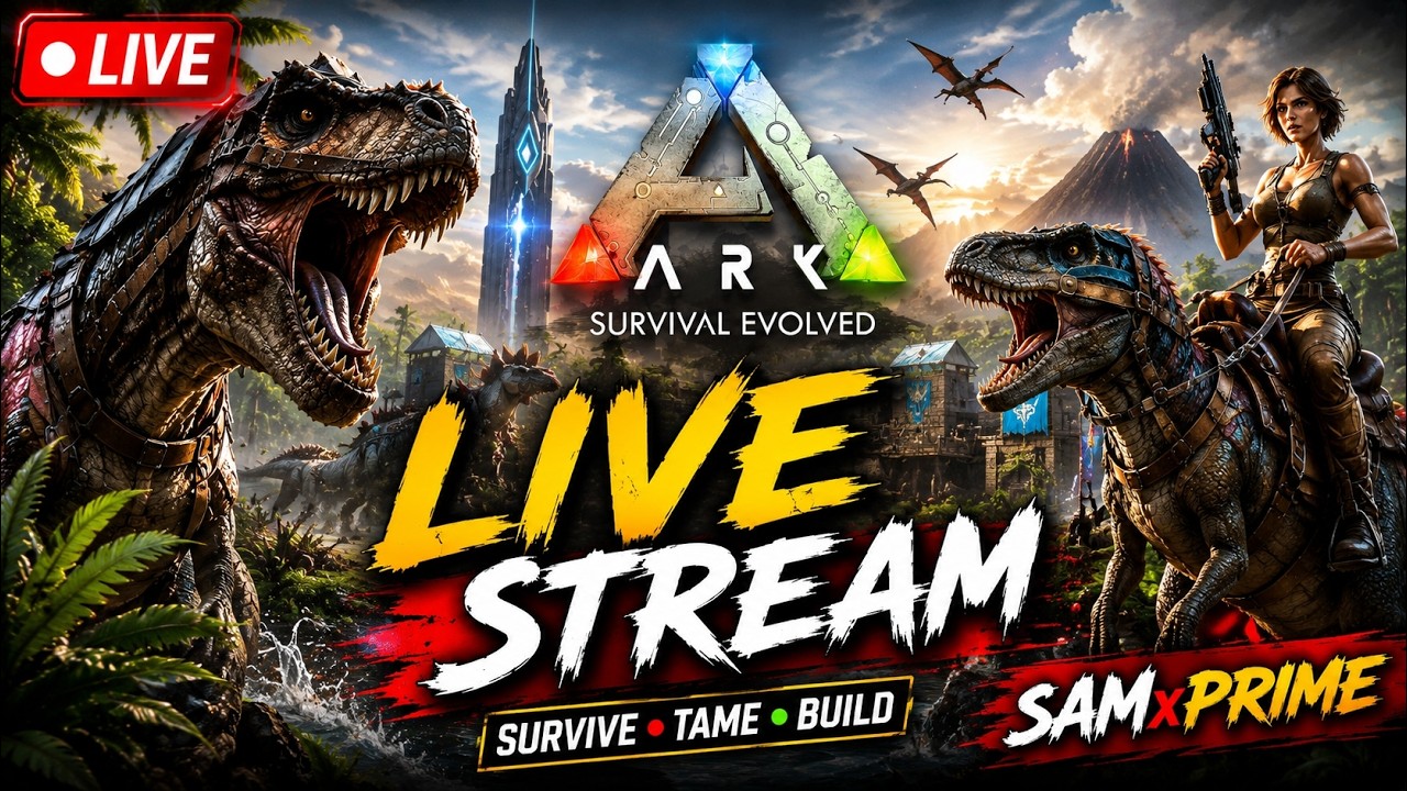 🔴 LIVE | ARK: Survival Evolved | New Survival Journey | Hindi Gameplay | SAMxPRIME