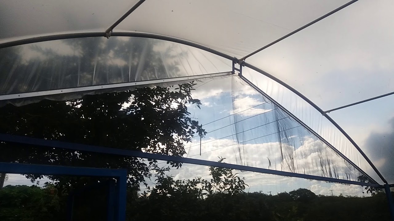 Estufa agricola de arcos, estrutura metálica