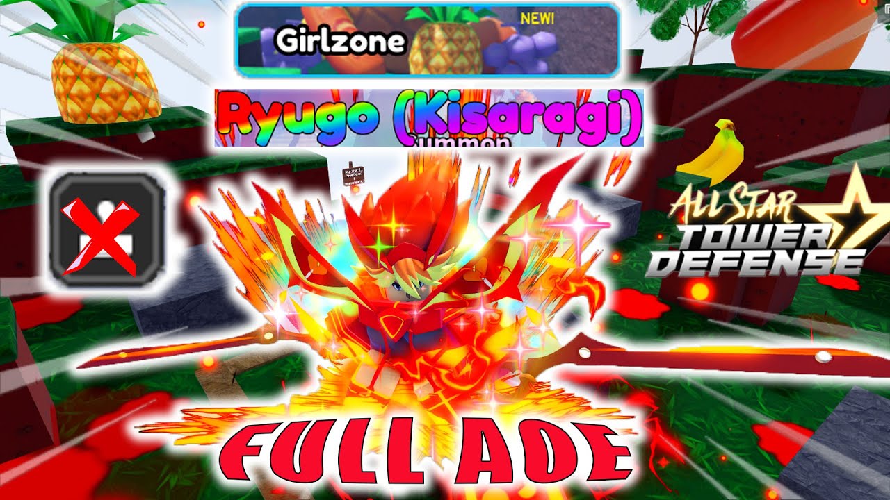 (Star Zone - Girlzone) feat. 6Star Ryugo (Kisaragi) | Solo Gameplay | Roblox All Star Tower Defense