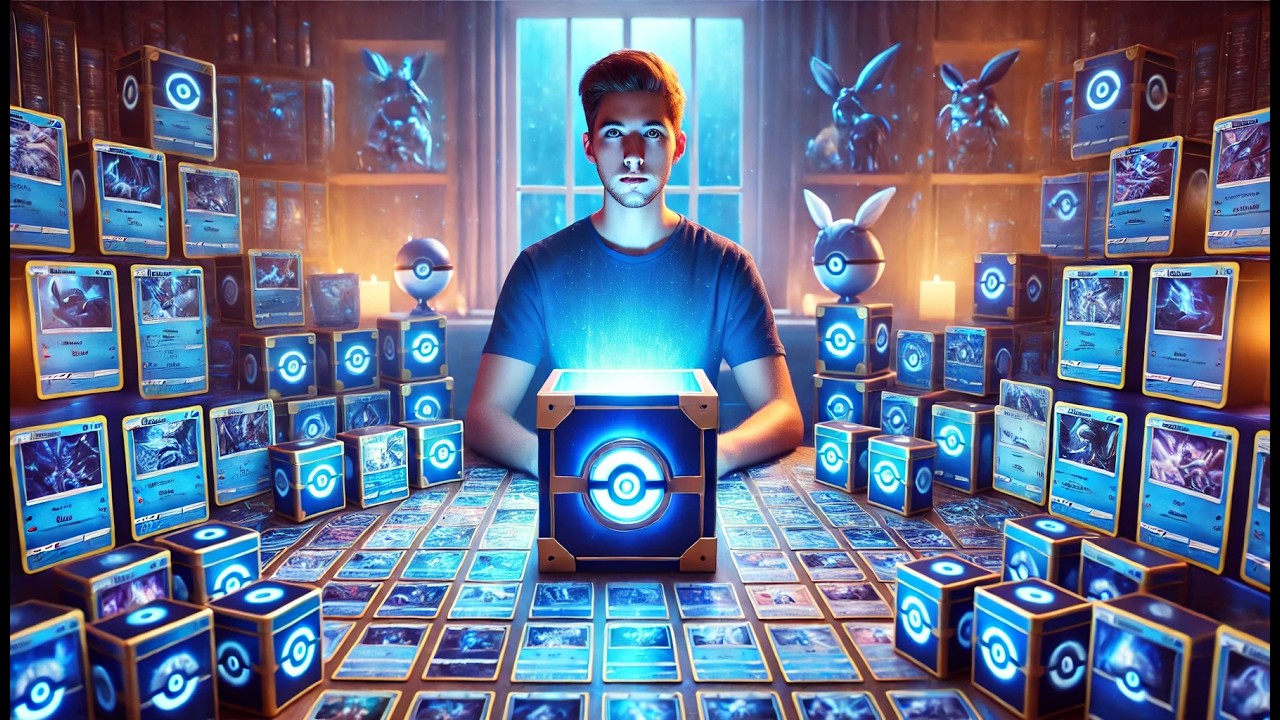 ABRO SOLO CAJAS AZULES DE CARTAS POKEMON