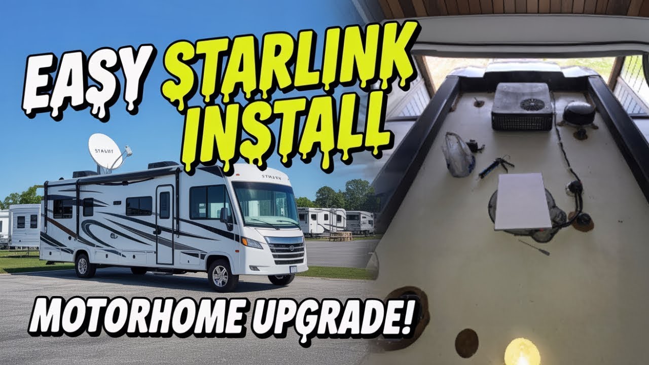 Starlink on an Entegra Coach | Full DIY Roof Install