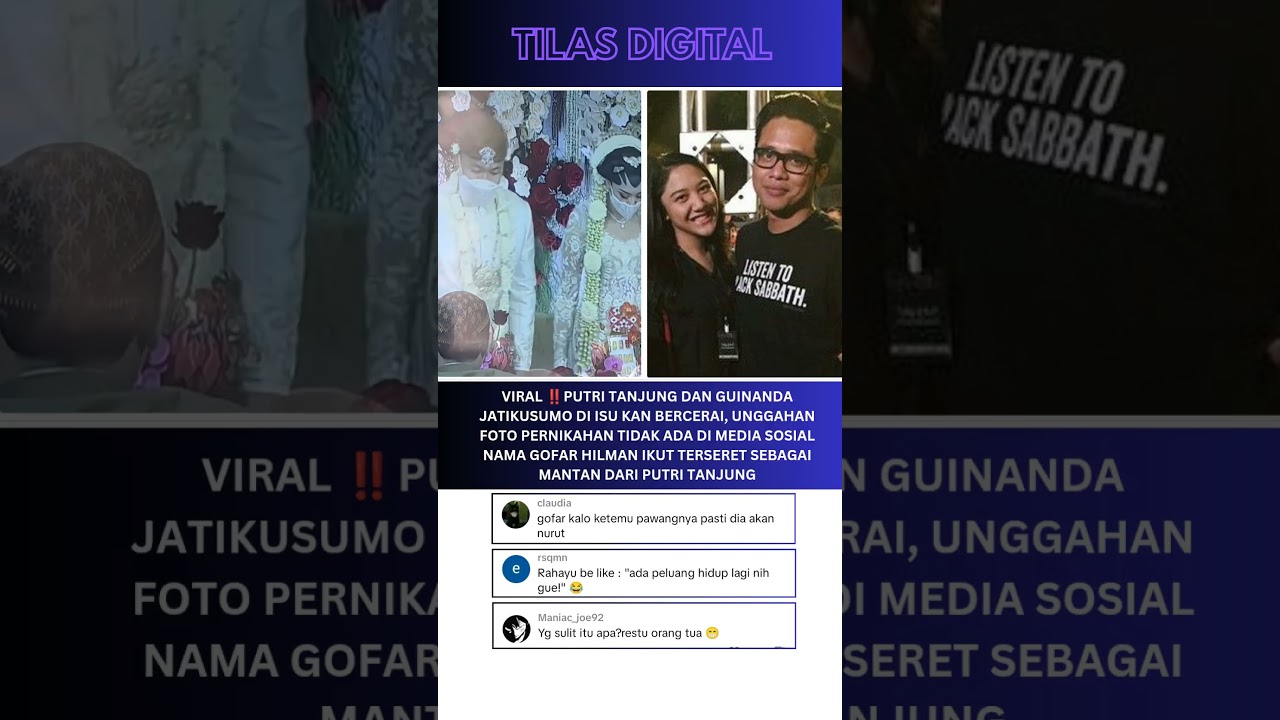Putri Tanjung Bercerai, Gofar Hilman Ikut Tereset #gosipartis #artis #selebriti