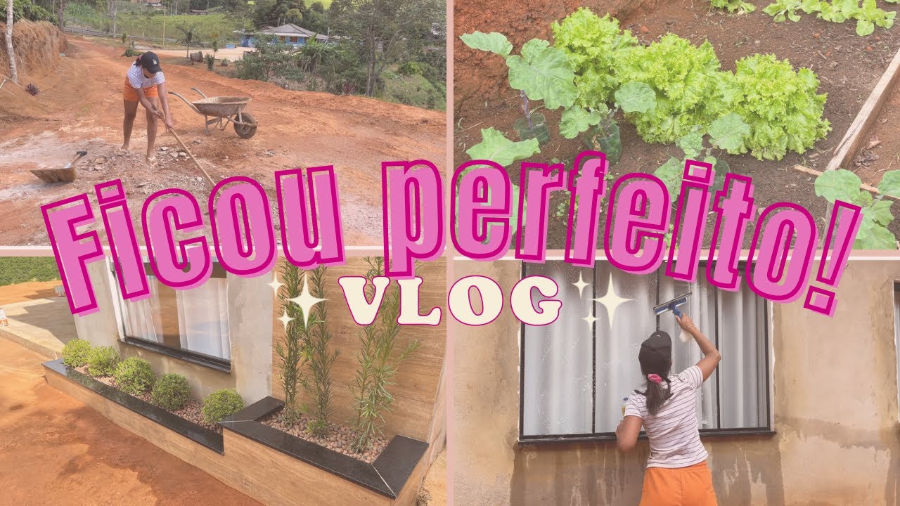 LIMPEZA DO QUINTAL🤩/ LAVEI OS VIDROS/TESTEI MASCARA NOVA😍