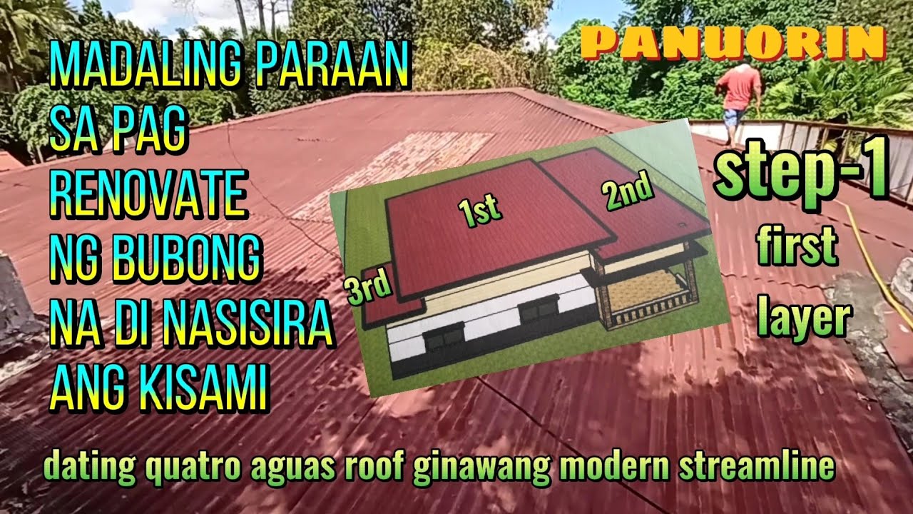 MADALING PARAAN SAPAG  RENOVATE NG TRUSES AT BUBONG NA DI MASIRA ANG KISAMI | MODERN STREAMLINE ROOF