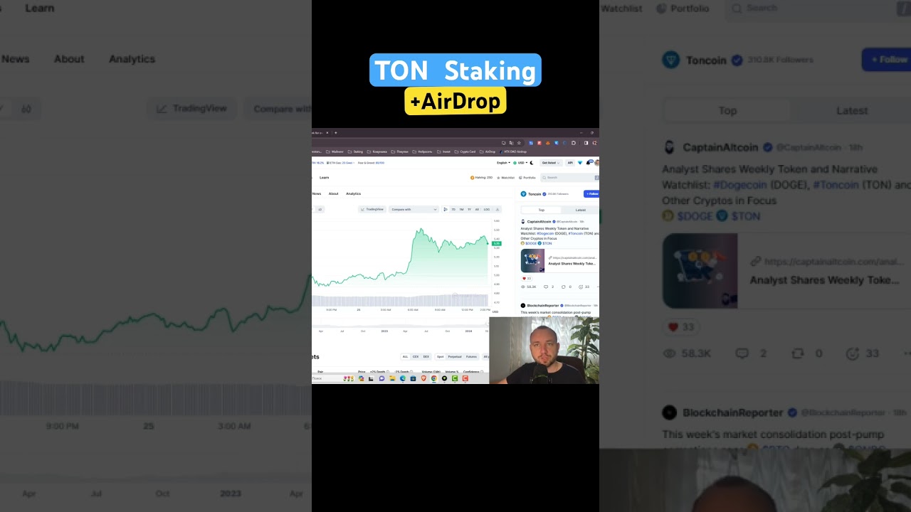 #ton #toncoin #staking #стейкинг #airdrop