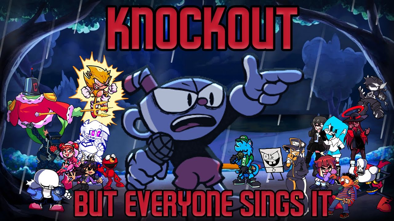 KNOCKOUT but Every Turn a Different Character Sings It 🎵🎤 (FNF BETADCIU)