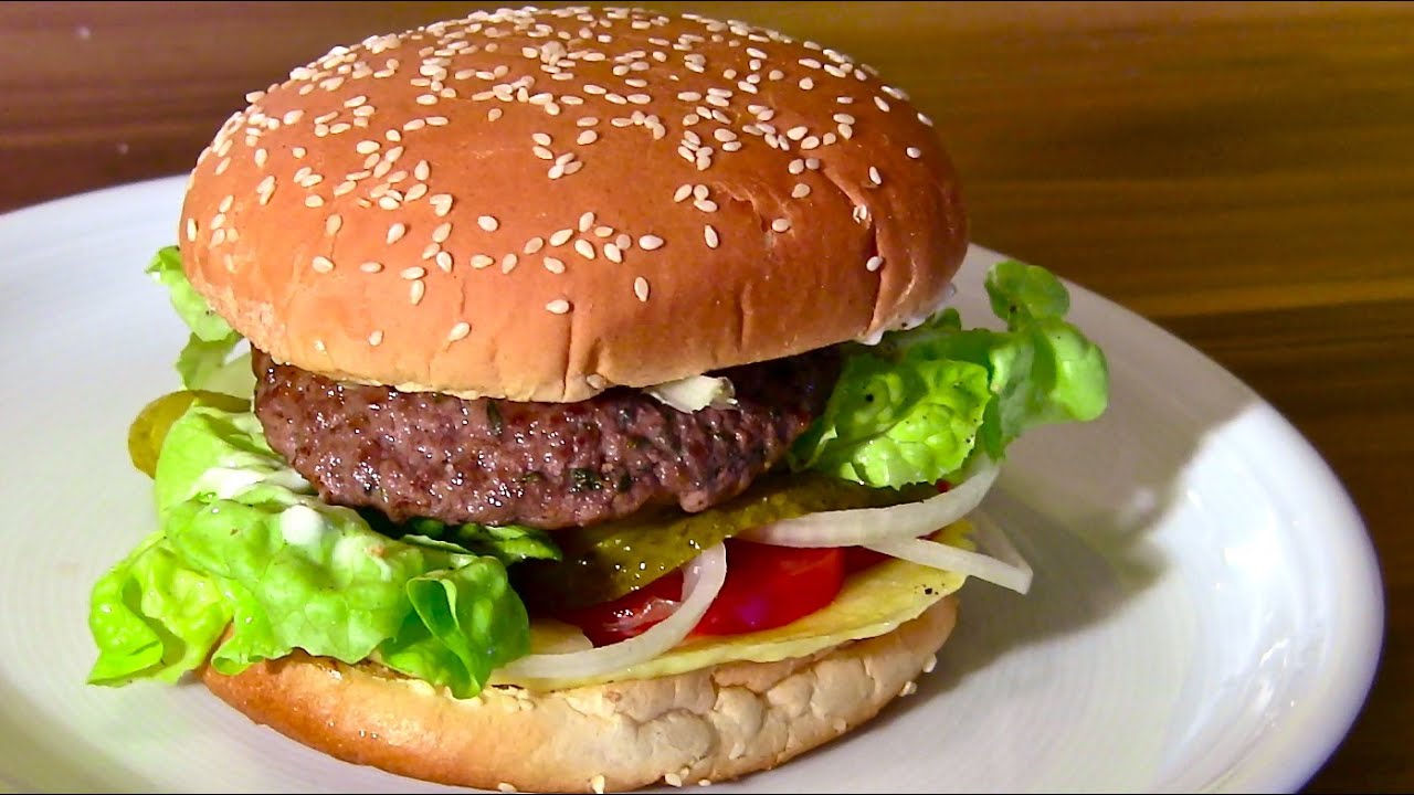 Cheeseburger-Hamburger selber machen-Burger-Frikadellen-Buletten