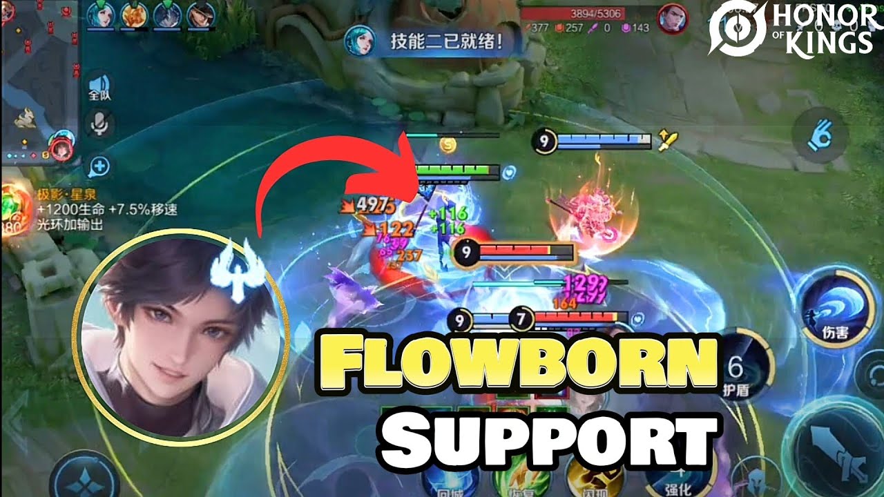Flowborn Support Gameplay| Honor of Kings