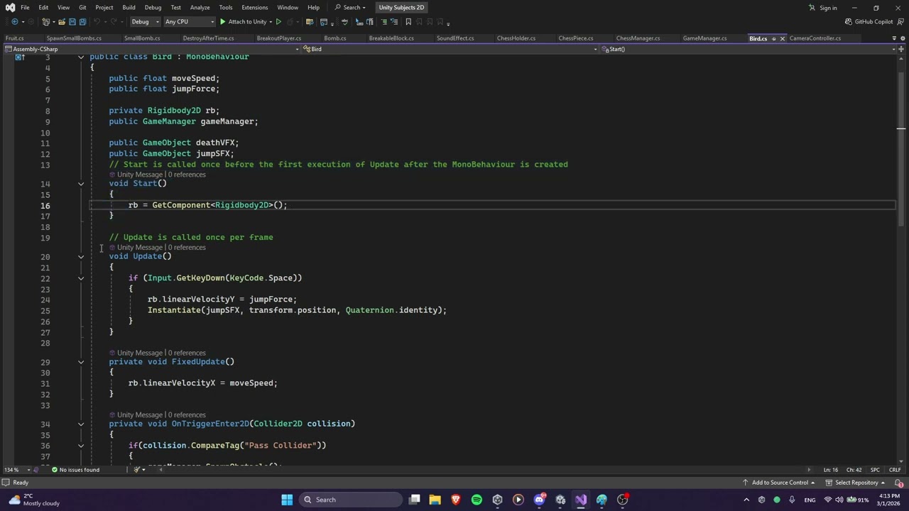 Example 14 - Flappy Bird Remake