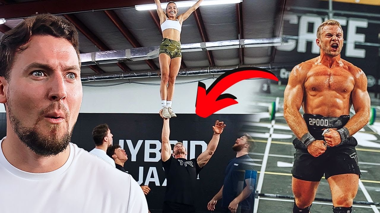 PRO CROSSFIT ATHLETE TRIES CHEER ft. Dallin Pepper