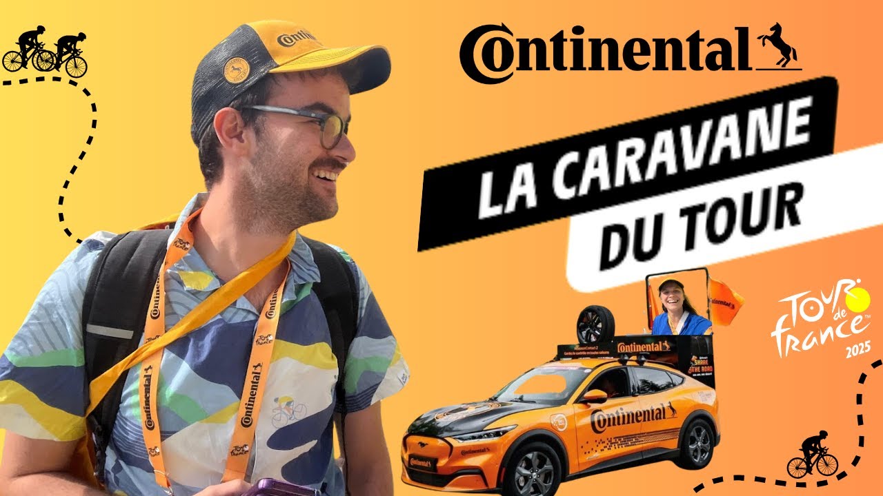 AU CŒUR DE LA CARAVANE 🚴 | Tour de France 2025 - Étape 1 Lille-Lille avec Continental ! (ft Agathe)