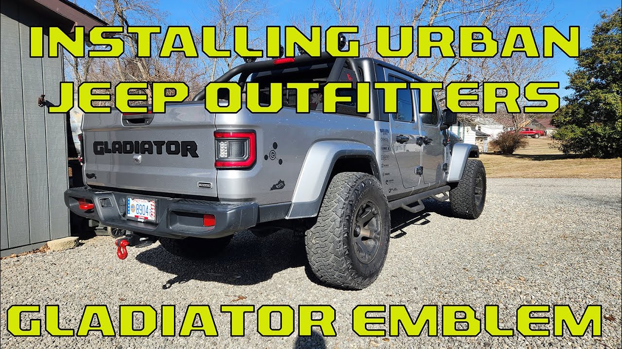 Installing Urban Jeep Outfitters Gladiator Emblem (audio correction)