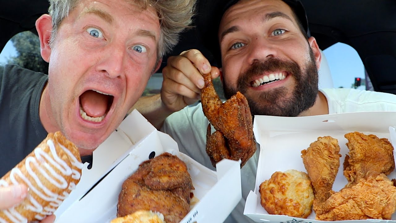 OUR FIRST TIME TRYING CHURCH'S FAMOUS FRIED CHICKEN!!