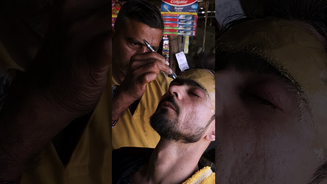 Intense Pen Pin Head massage by street Barber #shorts s #asmrsleep #mastermaster