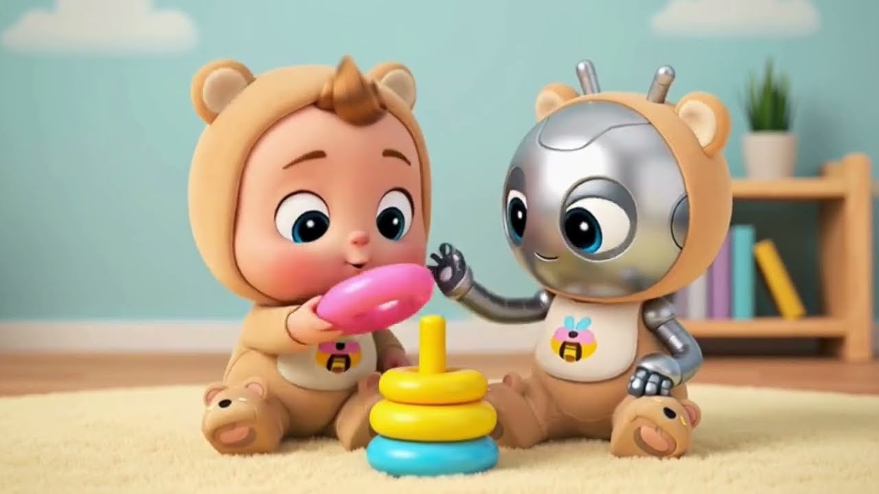 Robot & Baby Friend Song | Baby Nursery Rhyme | #nurseryrhymes | #englishrhymes | #babysongs | #fun