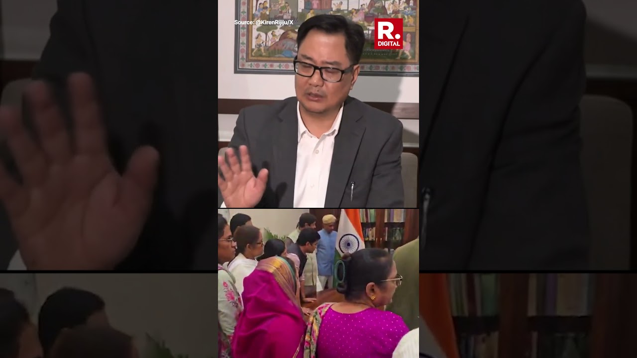 Kiren Rijiju Shares Video Alleging Congress MPs Threatened PM