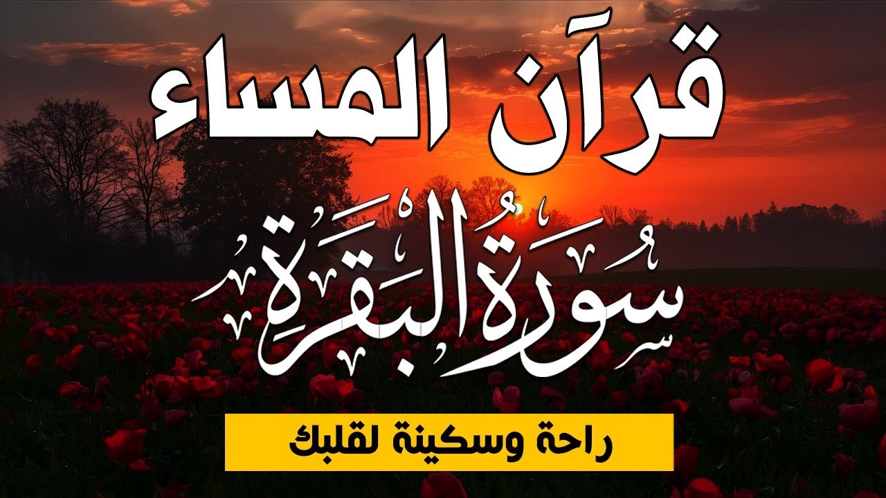 قرآن المساء سورة البقره ☀ قران كريم بصوت جميل جدا💚لحفظ وتحصين المنزل وجلب البركه- Surah Al-Baqara