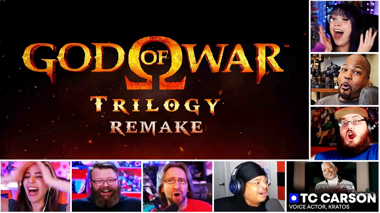 Reactors Reactions To Seeing The GOD OF WAR TRILOGY REMAKE Trailer State Of Play | Mixed Reactions