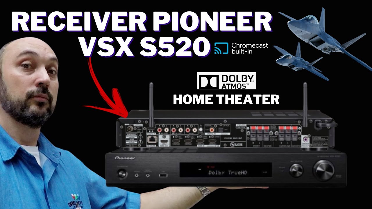 RECEIVER PIONEER VSX S520 DOLBY ATMOS HOME THEATER