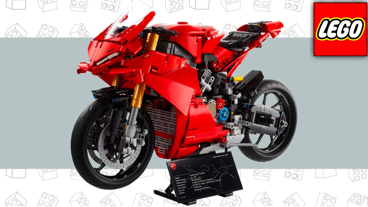 LEGO Technic Ducati Panigale V4 S Motorcycle 42202 Speed Build