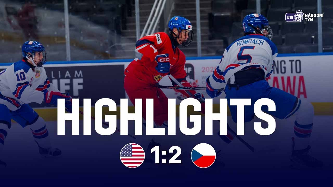 SESTŘIH: USA vs. Česko 1:2 | Hlinka Gretzky Cup - Edmonton, Kanada