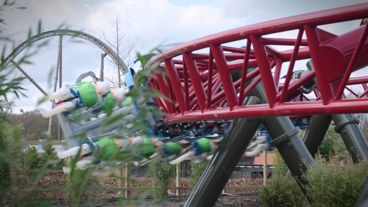 Djurs Sommerland tester årets nyhed DrageKongen, der er Europas hurtigste og længste Family Suspende